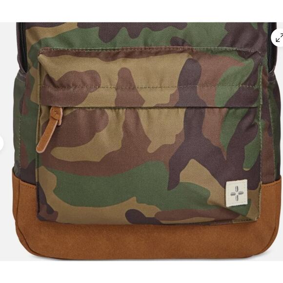 Sun Stone Mens Riley Heathered Backpack Bag Grey Heather or Camo - Picture 5 of 8